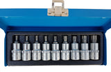 PRESSED BIT SET | 12.5 MM (1/2") | T-STAR (TORX) T20 - T60 | 9 PCS. (KR122009B)