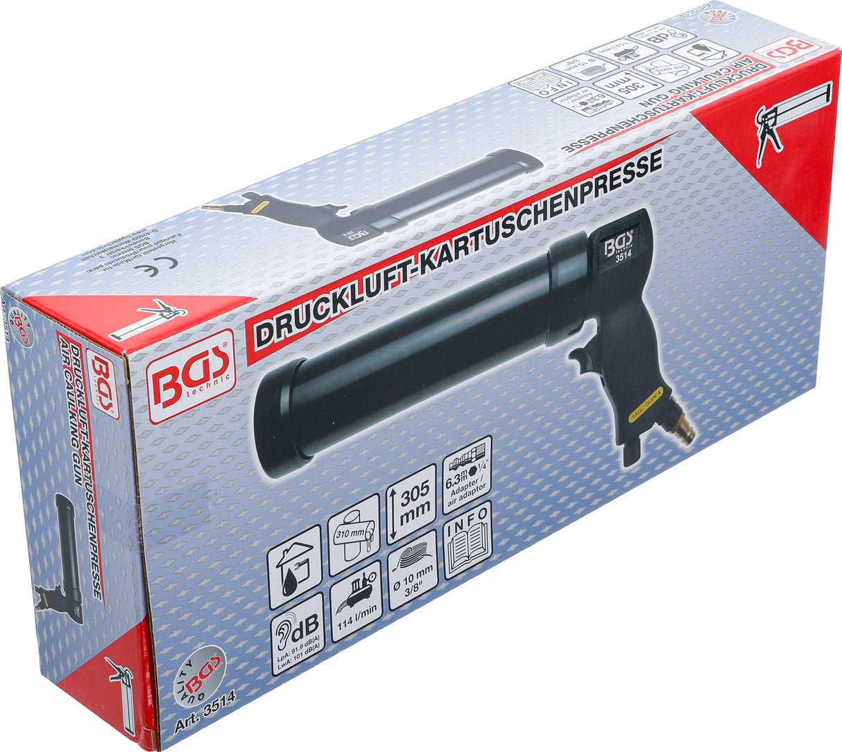 AIR CAULKING GUN | FOR 310 ML CARTRIDGES (3514)