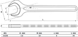 SINGLE OPEN END SPANNER | DIN 894 | 8 MM (34208)