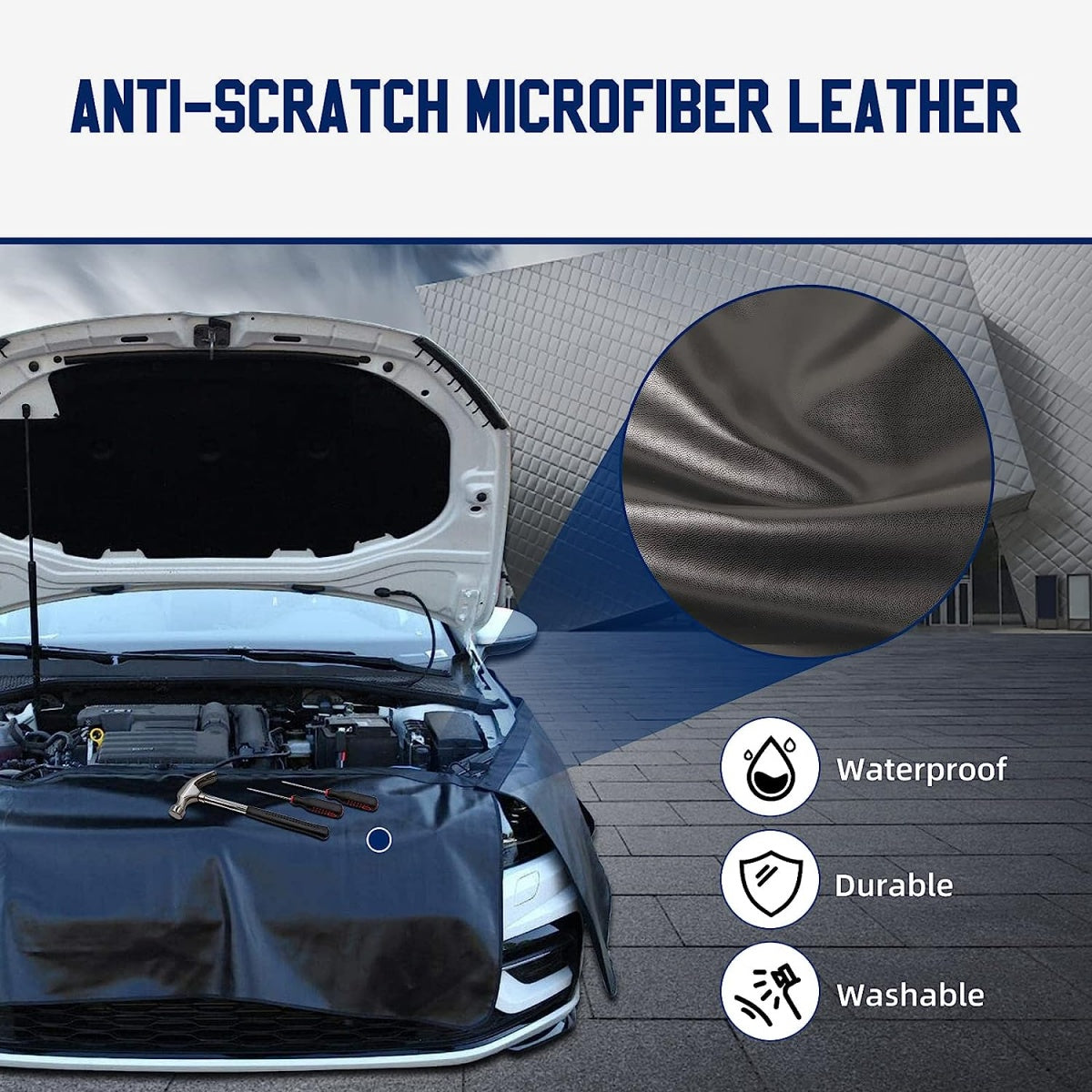 CAR FENDER PROTECTION SET | WITH HOOKS AND MAGNETS | 3 PCS. (MFP3)