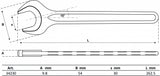 SINGLE OPEN END SPANNER | DIN 894 | 30 MM (34230)