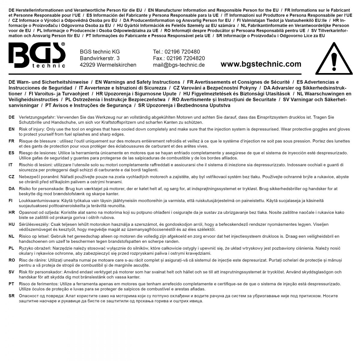DIESEL INJECTOR EXTRACTOR SET | FOR FORD ECOBLUE 2.0L (74665)