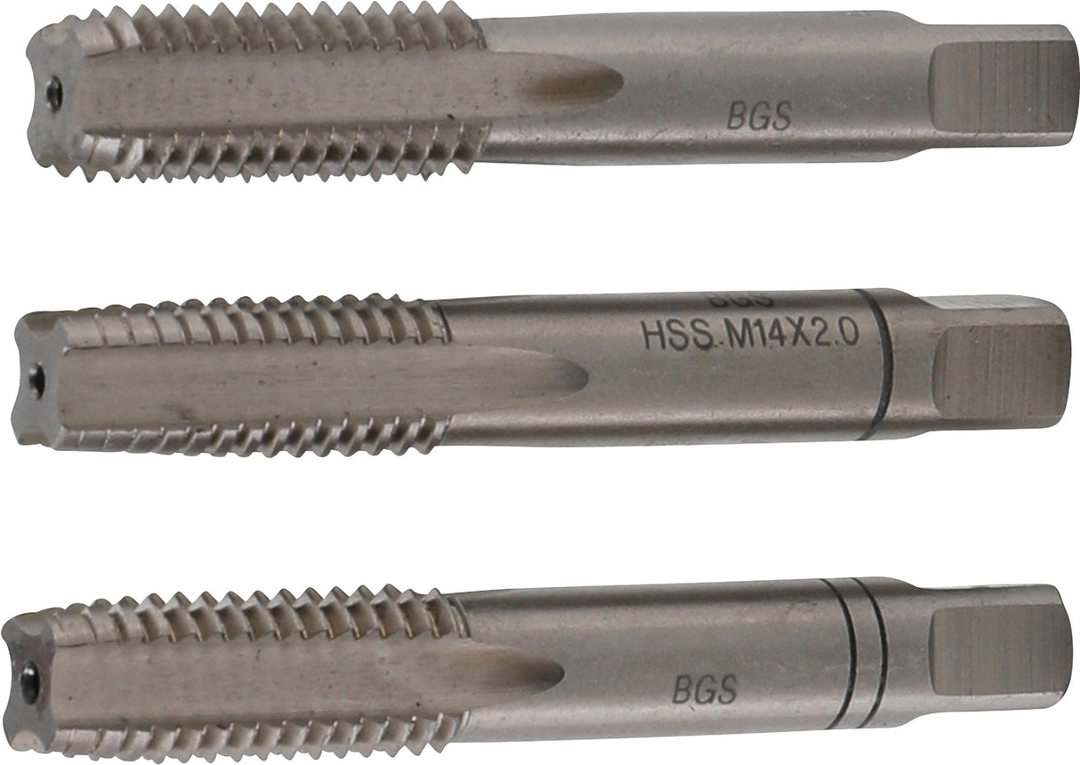 TAP SET | STARTER, PLUG, BOTTOMING TAP  | HSS-G | M14 X 2.0 | 3 PCS. (927)