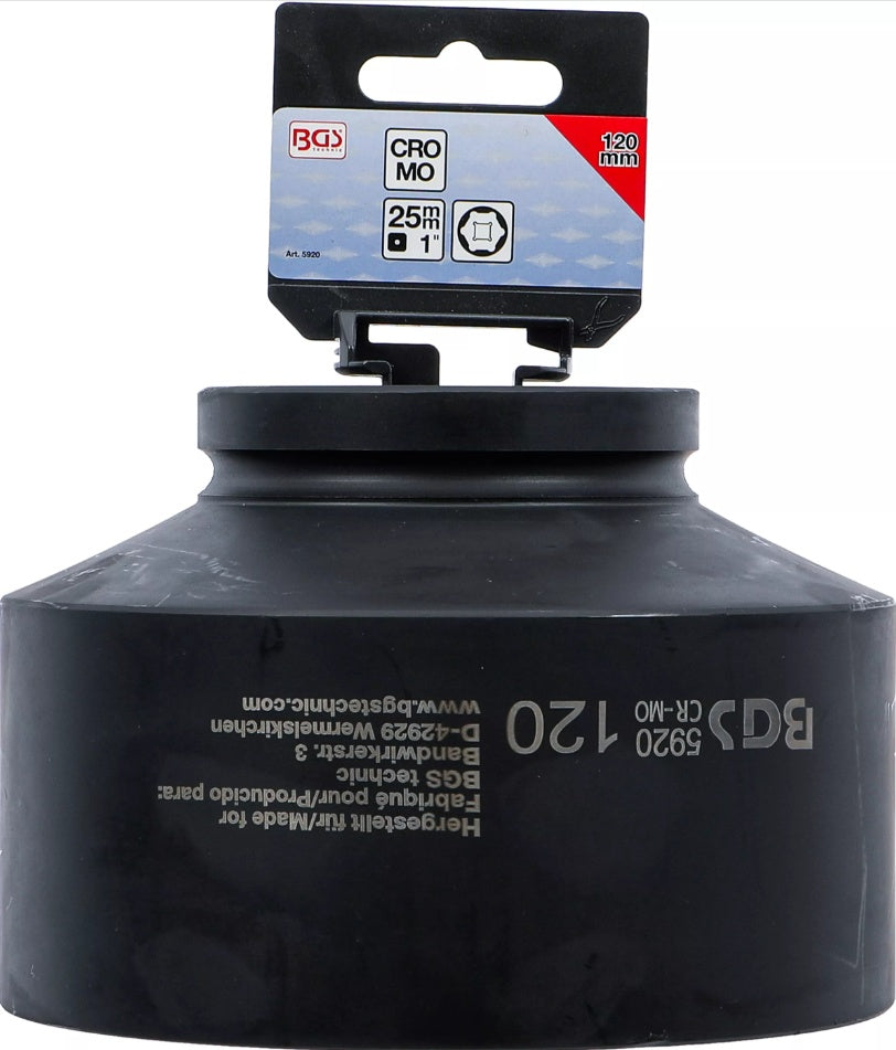 IMPACT SOCKET, HEXAGON | 25 MM (1") DRIVE | 120 MM (5920)