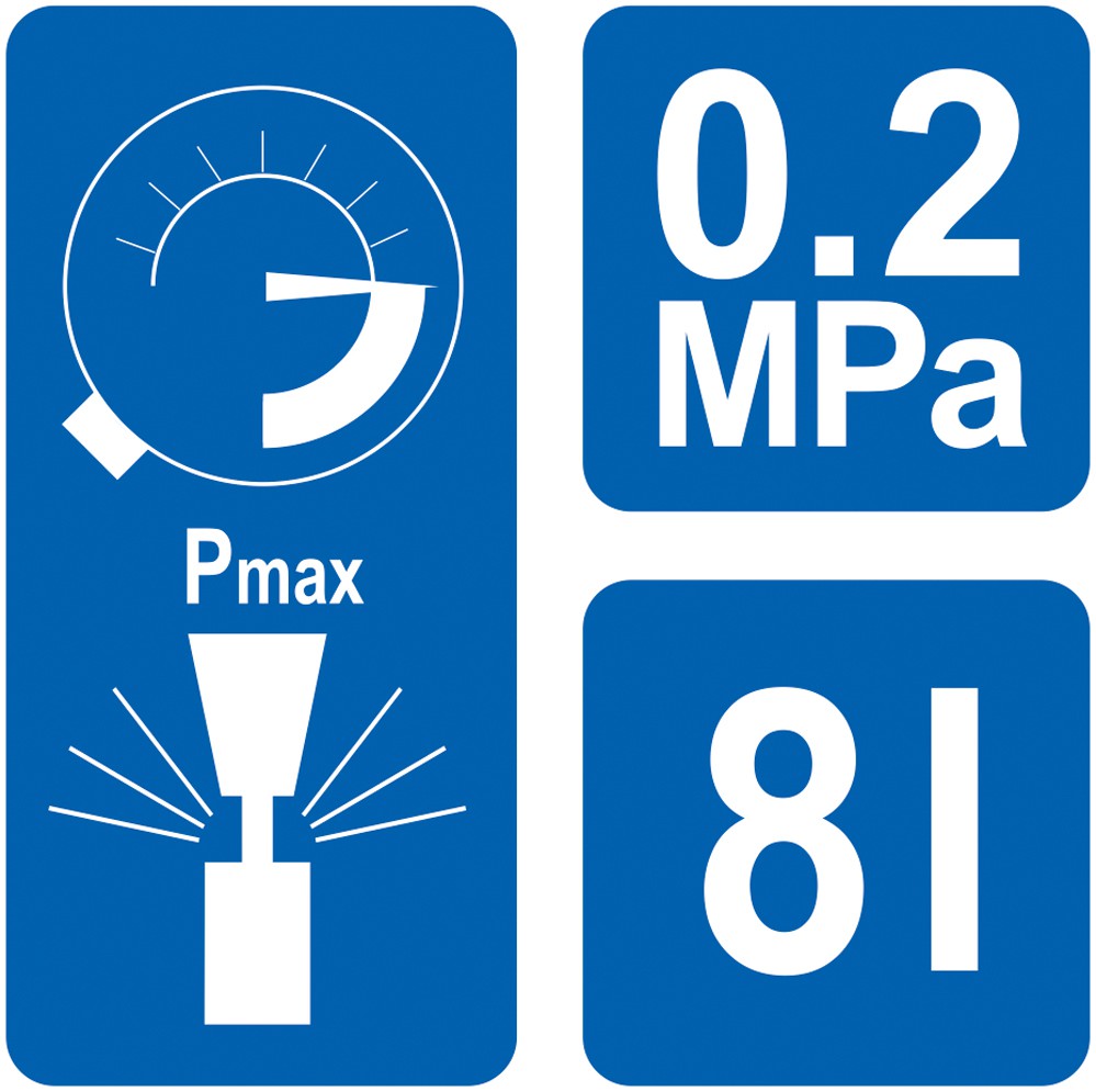 PRESSURE MANUAL SPRAYER, 8L (89519)