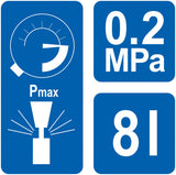 PRESSURE MANUAL SPRAYER, 8L (89519)