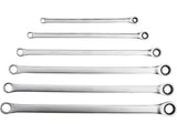 EXTRA LONG DOUBLE RING RATCHET WRENCH 8-19MM 6PCS (YT-50385)