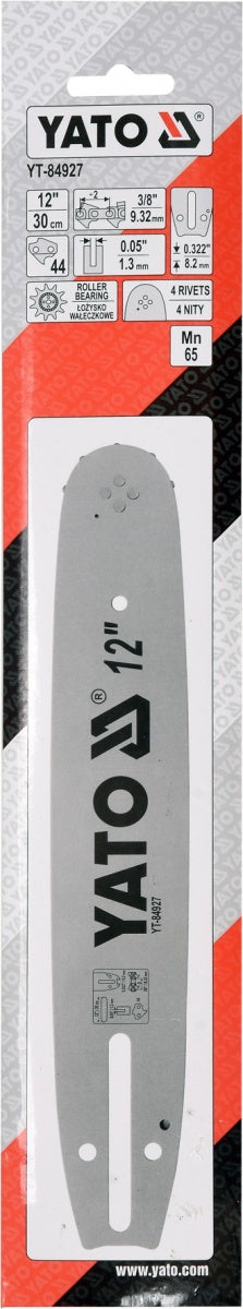 CHAINSAW GUIDE BAR 3/8" / 0,05" 12"U (YT-84927)