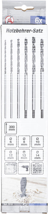 WOOD DRILL SET | 6 - 14 MM | 6 PCS. (2018)