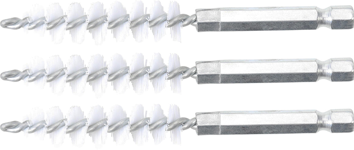 NYLON BRUSH | 12 MM | 6.3 MM (1/4") DRIVE | 3 PCS. (3078-12-N)