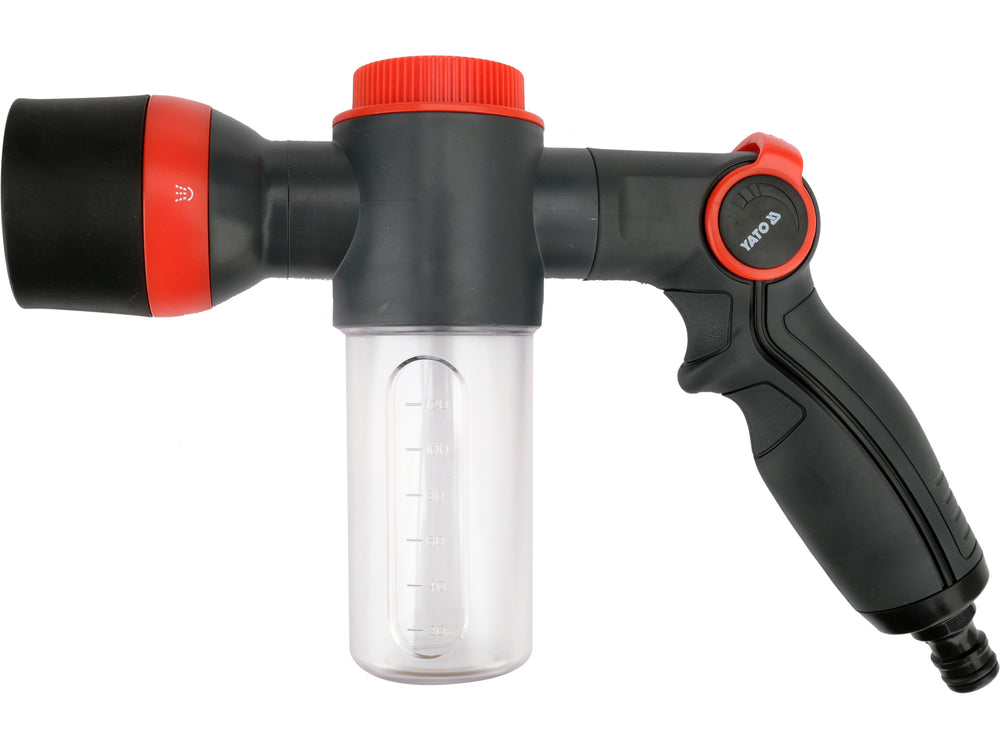 WATER HOSE SPRAY GUN WITH 4 FUNCTIONS AND DISPENSER | (YT-89512)