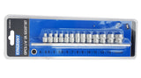 SOCKET SET, SIX-POINT | 6.3 MM (1/4") | 4 - 14 MM | 13 PCS. (KR144014)