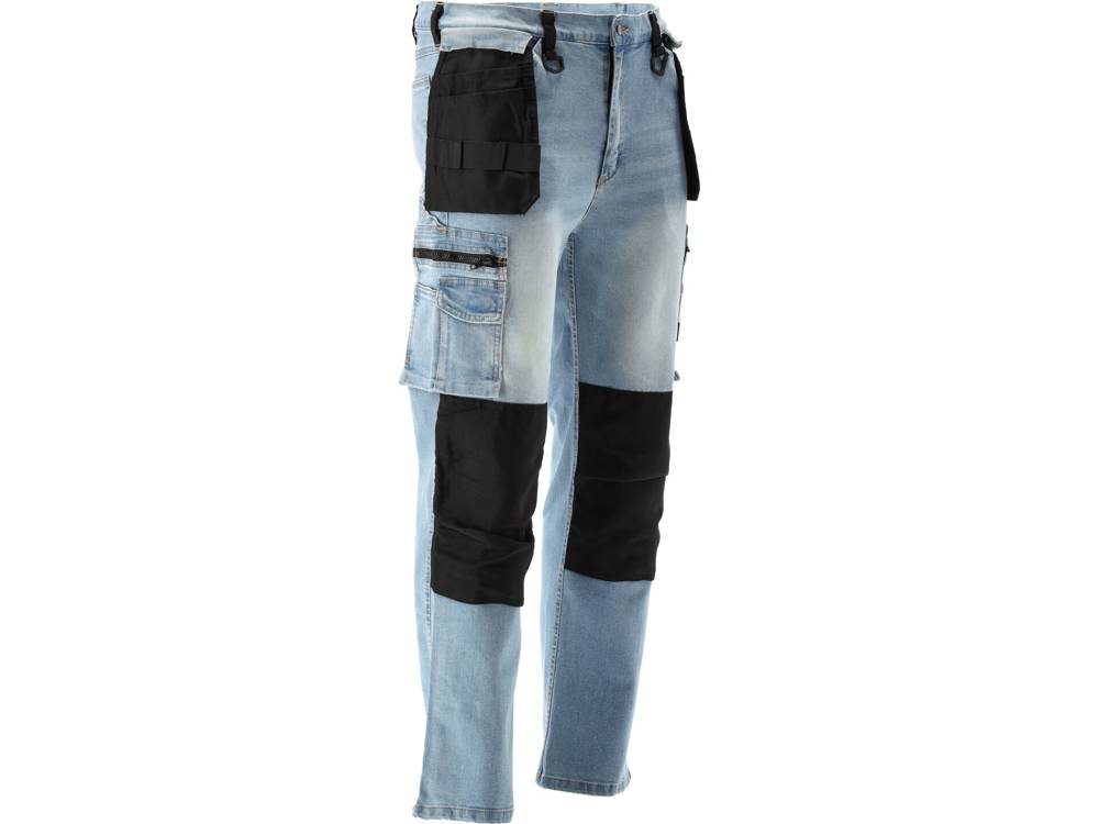 STRETCH JEANS TROUS. LIGHT BLUE S. M (YT-79071)