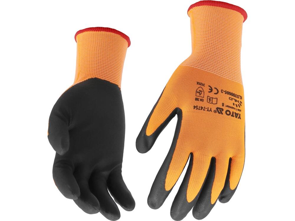 SAFETY GLO. TOUCHSCREEN FING. NITR S. 8 (YT-74754)