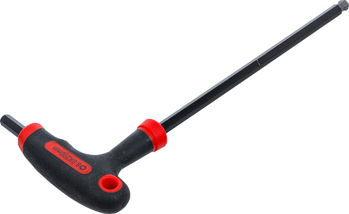T-HANDLE L-TYPE WRENCH | INTERNAL HEXAGON / INTERNAL HEXAGON WITH BALL HEAD | 8 MM (7882-8)