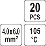 HEAT SHRINK SOLDER SLEEVE 4-6MM2 20PCS (YT-81443)