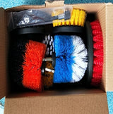BRUSH SET WITH HEX 6.3 MM (1/4") SHANK | NYLON | 10 PCS. (DB10S)
