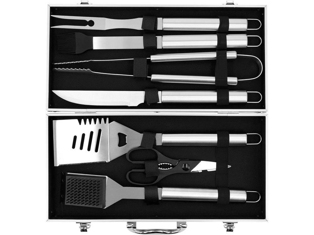 BBQ SET IN SUITCASE, 7PCS, S/S (YG-20111)