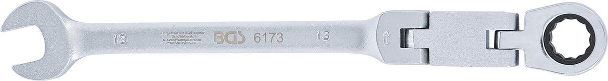 DOUBLE-JOINT RATCHET COMBINATION WRENCH | ADJUSTABLE | 13 MM (6173)
