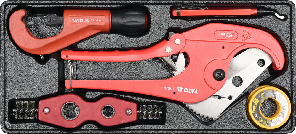 PLUMBER'S TOOL SET WITH TRAY NO.3 (YT-55482)