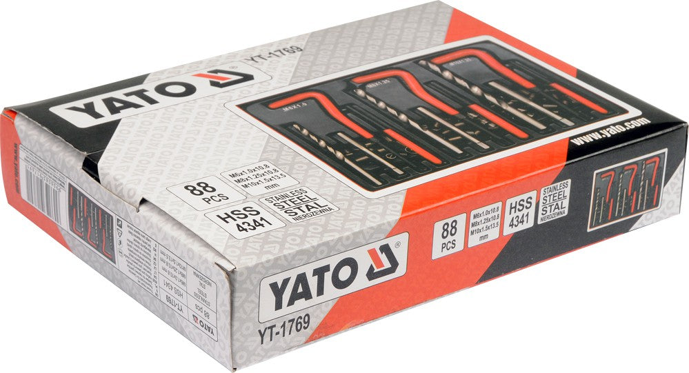 THREAD REPAIR SET M6-M10 88PCS (YT-1769)