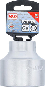 SOCKET, HEXAGON | 20 MM (3/4") DRIVE | 60 MM (1207-60)