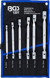 DOUBLE RING SPANNER SET WITH FLEXIBLE HEADS | 6 PCS. (1201)
