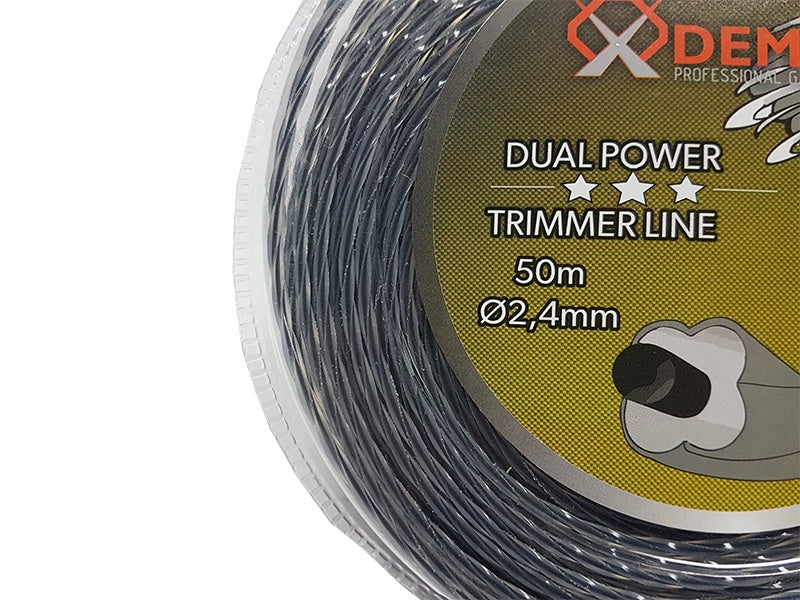 TRIMMER LINE FOR GRASS | BRAIDED / REINFORCED / TWISTED | 2.4 MM X 50 M (M830841)