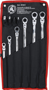 DOUBLE SWIVEL HEAD RATCHET WRENCH SET | 8 - 19 MM | 10 PCS. (91541)