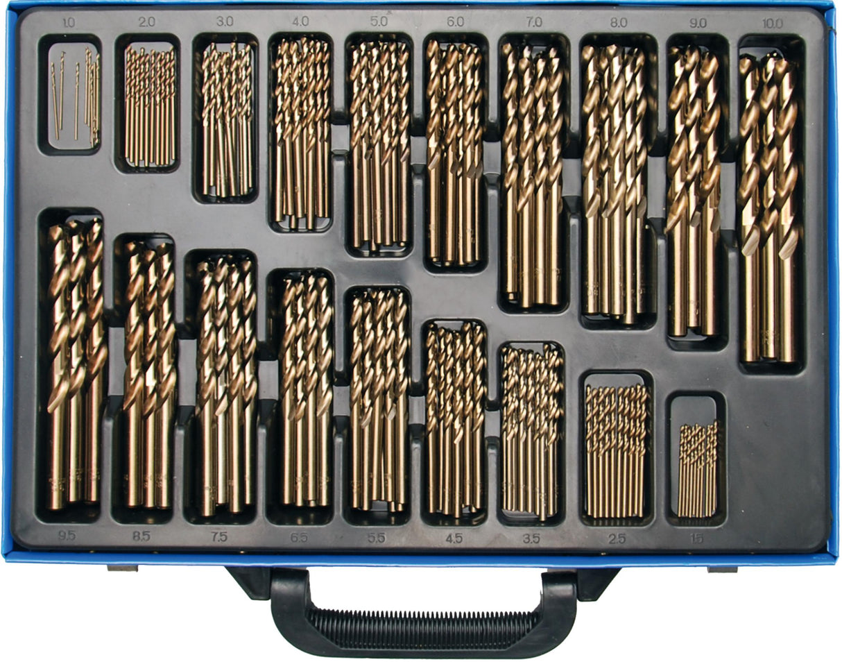 TWIST DRILL SET | HSS | 5% COBALT ALLOY | 1 - 10 MM | 170 PCS. (2000)
