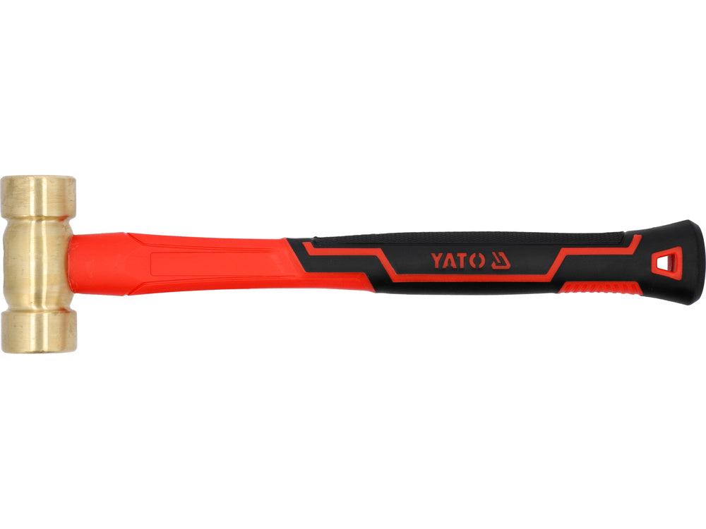 BRASS HAMMER WITH FIBERGLASS HANDLE 800G (YT-45293)