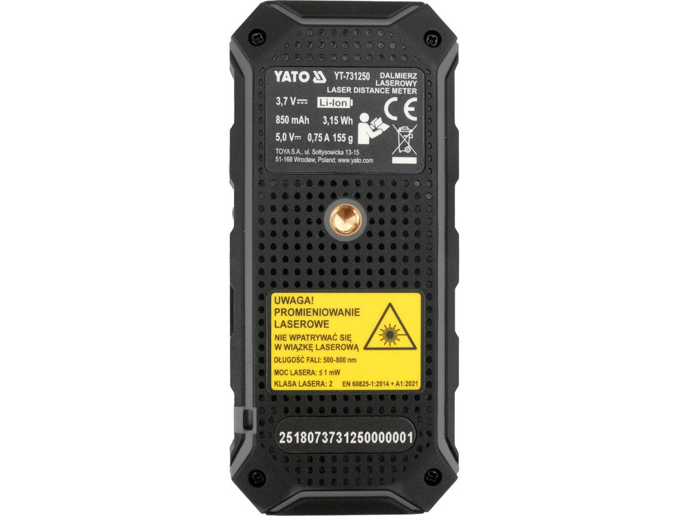 BI-DIRECTION LASER DISTANCE METER 2X100M (YT-731250)