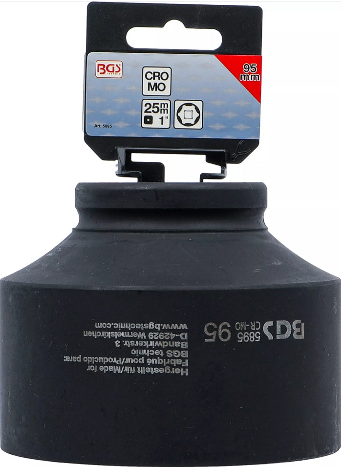 IMPACT SOCKET, HEXAGON | 25 MM (1") DRIVE | 95 MM (5895)