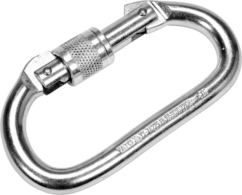 STEEL CARABINER SNAP HOOK WITH LOCKING S (YT-74229)