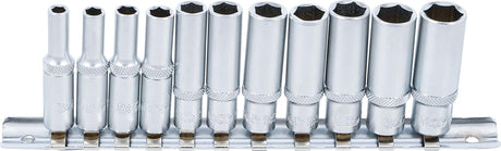 SOCKET SET, HEXAGON, DEEP | 6.3 MM (1/4") DRIVE | INCH SIZES | 11 PCS. (2429)