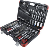 SOCKET SET | 6.3 MM (1/4") / 10 MM (3/8") / 12.5 MM (1/2") DRIVE | 176 PCS. (15217)
