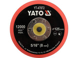 HOOK AND LOOP SANDING PAD 125MM TH 5/16 (YT-47872)