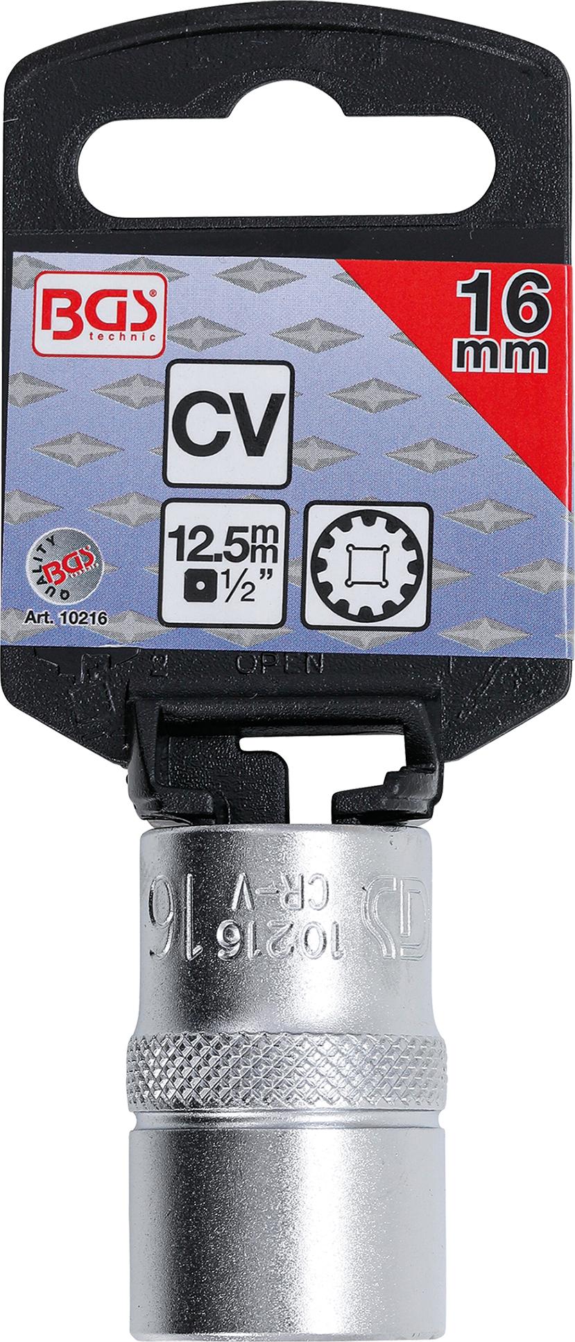 SOCKET, GEAR LOCK | 12.5 MM (1/2") DRIVE | 16 MM (10216)