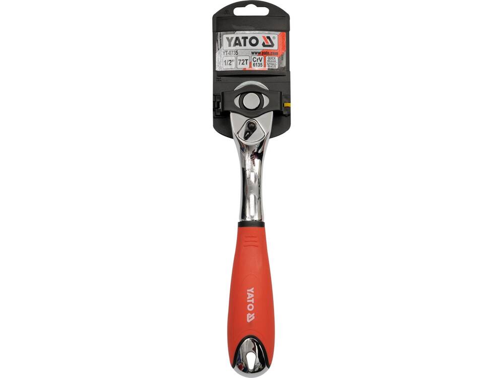 QUICK RELEASE CURVED RATCHET HANDLE 1/2 (YT-0735)