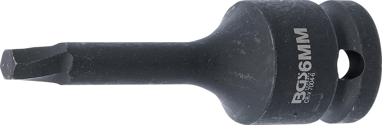 SCREW EXTRACTOR | 12.5 MM (1/2") DRIVE | FOR DAMAGED INTERNAL HEXAGON 6 MM (7004-6)