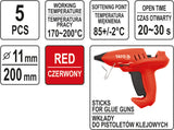 GLUE STICKS 11,2X200MM 5PCS RED (YT-82434)