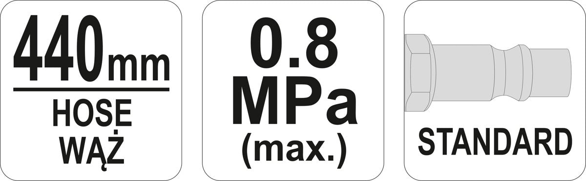 AIR INFLATING GUN WITH MANOMETER (YT-23703)