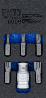 SCREWDRIVER BIT SET | 10 MM (3/8") HEX DRIVE | SPLINE (FOR XZN) | 6 PCS. (5006)