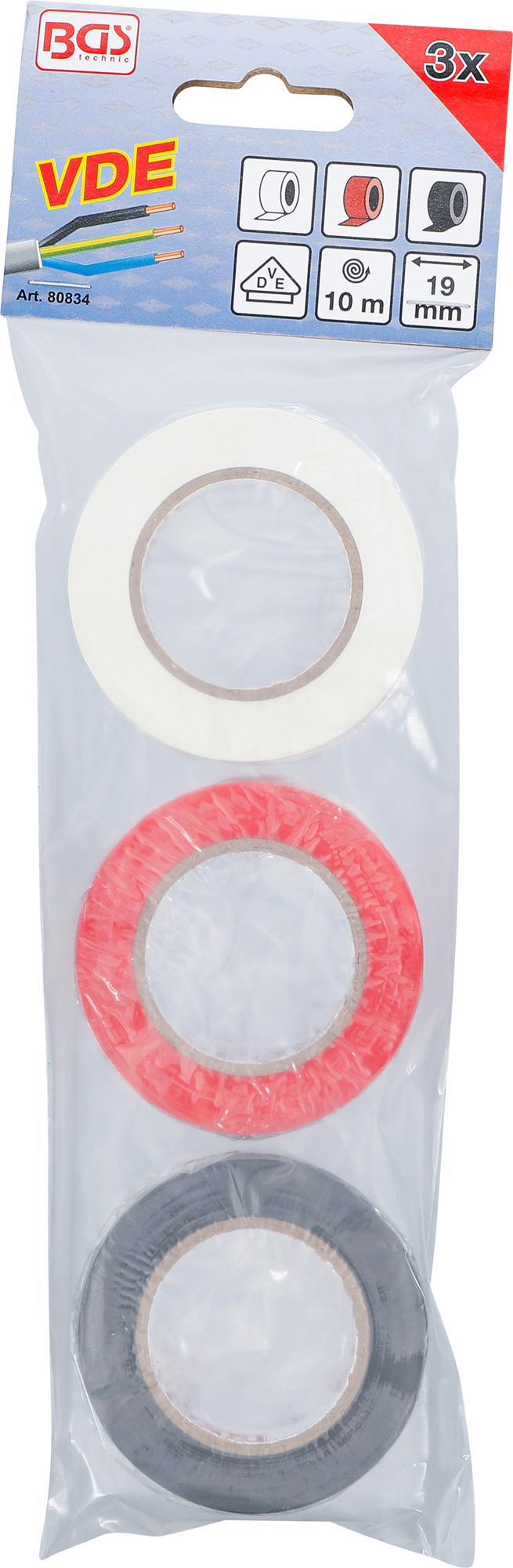 VDE INSULATING TAPE ASSORTMENT | 3 PCS. (80834)