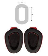 COMBINED EYE&EAR PROTECT. MUFFS TRANSP. (YT-74636)