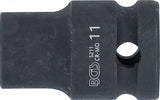 IMPACT SOCKET, HEXAGON | 12.5 MM (1/2") DRIVE | 11 MM (5211)