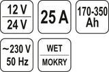 BATTERY CHARGER 12/24V 32A (YT-8305)