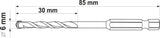UNIVERSAL DRILL WITH HEX SHANK 6,0MM (YT-44783)