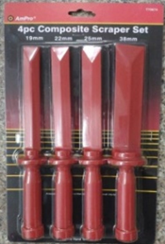NYLON SCRAPER SET | 19 - 22 - 25 - 38 MM | 4 PCS. (SK25513)