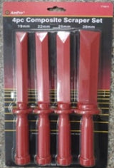 NYLON SCRAPER SET | 19 - 22 - 25 - 38 MM | 4 PCS. (SK25513)